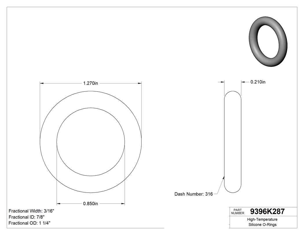 Technical drawing - 9396K287